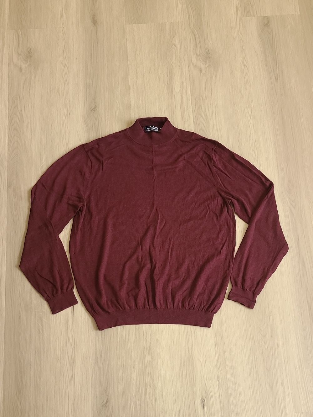 Paul Frederick Purple Silk Cotton Cashmere Turtleneck Pullover Sweater  XXLT